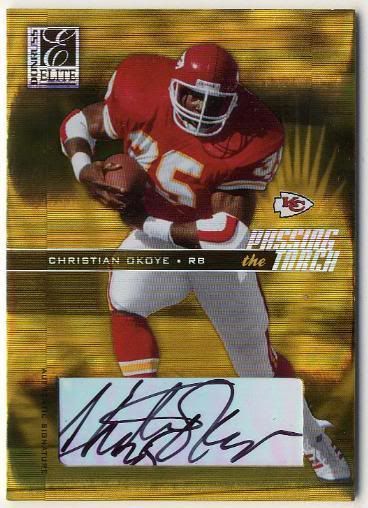 PRIEST HOLMES / CHRISTIAN OKOYE   2004 Elite Passing The Torch 