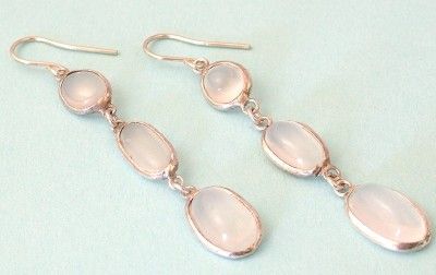 ANTIQUE EDWARDIAN/ ARTS & CRAFTS, SILVER & MOONSTONE EARRINGS  