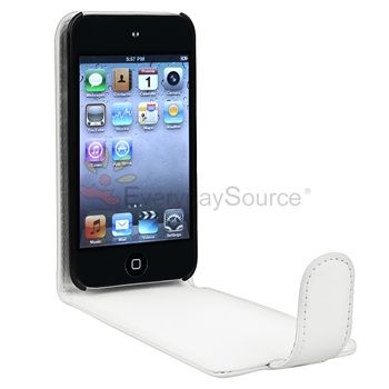 new generic leather case for apple ipod touch 4th gen white quantity 1 