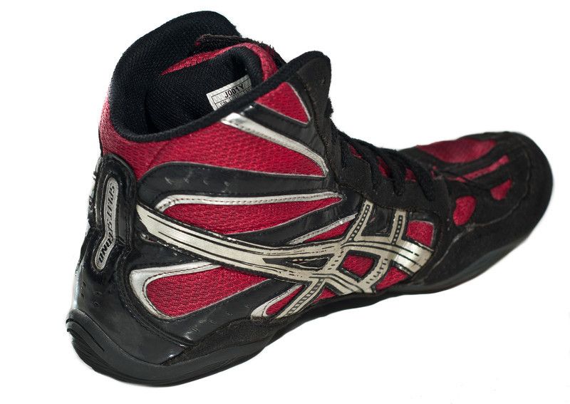 B1) vtg ASICS SPLIT SECOND WRESTLING red SHOES mens split sole mma 