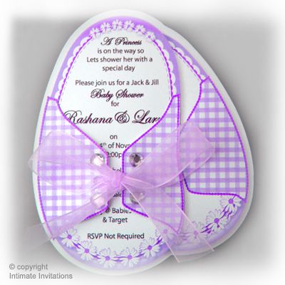 12 unique DieCut Boy Girl BABY SHOWER INVITATIONs PRP  