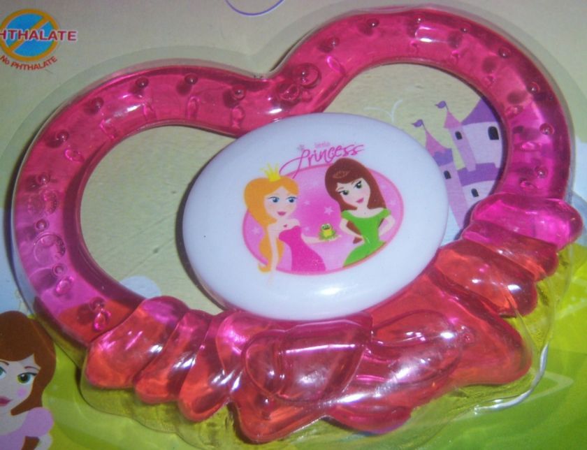   PRINCESS WATER FILLED TEETHER, CASTLE, BABY SHOWER, DIAPER CAKE  