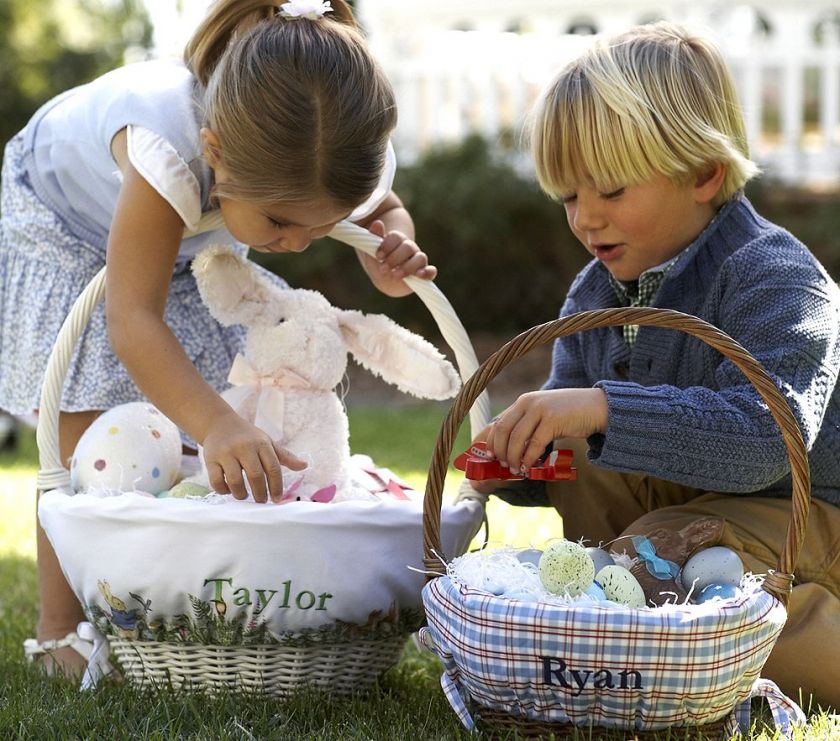 Pottery Barn Kids Peter Rabbit Sm Easter Basket Liner  