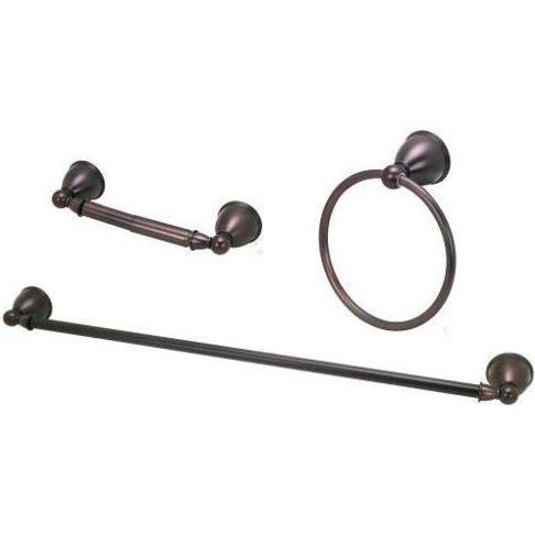 3pc. Oil Rubbed Bronze Bath Hardware Set Astor Series  