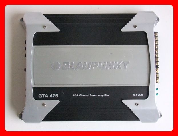 BLAUPUNKT GTA 475 4/3/2 CHANNEL AMPLIFIER 800W IPOD CONNECTION RARE 22 