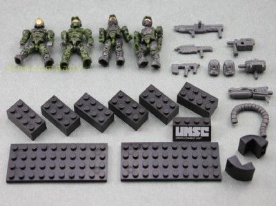 Free Ship NEW LOT HALO MEGA BLOKS UNMC SPARTAN MINIFIGURES MINIFIG 