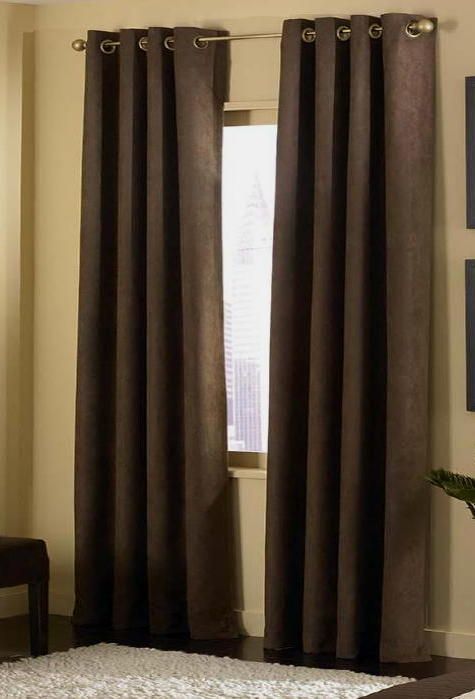 Panels Grommet Soft Solid Micro suede Curtain Window Covering Panel 