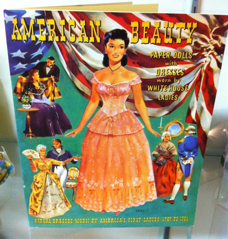 Paper Doll Book American Beauty First Lady Dresses RARE  