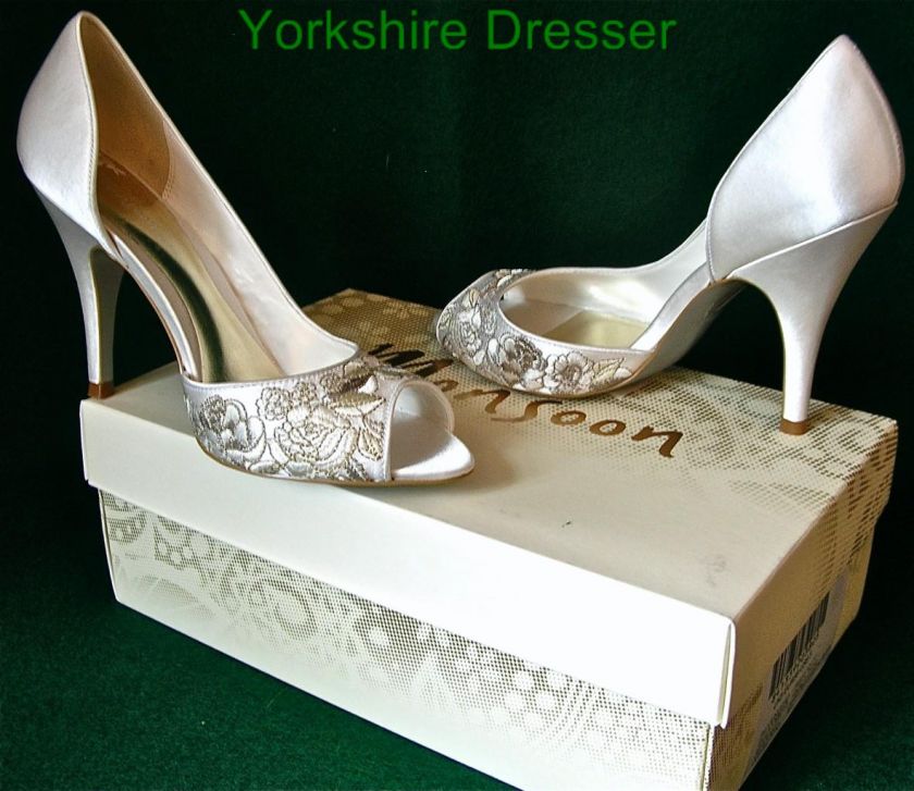 New MONSOON Ivory Satin LUCINDER Bridal Wedding Shoes  