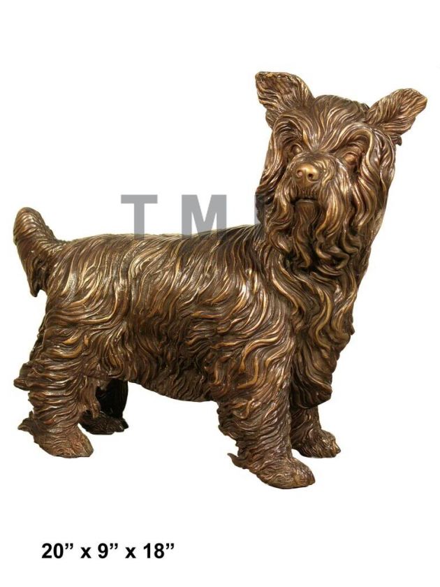 Life Size Bronze Dog statue Home Garden Sculpture Yard Art Figurine 