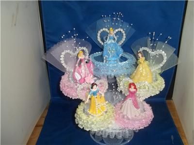 DISNEYs CINDERELLA.ARIEL.BELLE,AURORA CAKE TOP/TOPPER  