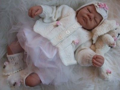 KNITTING PATTERN **MARTHA **BABY / REBORN CARDIGAN SET  