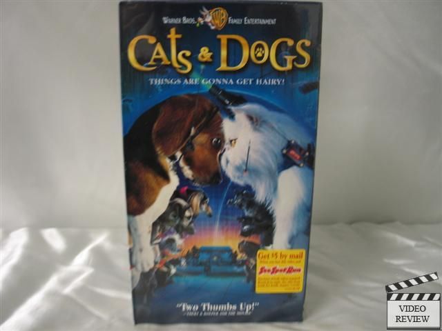 Cats & Dogs VHS NEW Tobey Maguire, Alec Baldwin 085392125432  