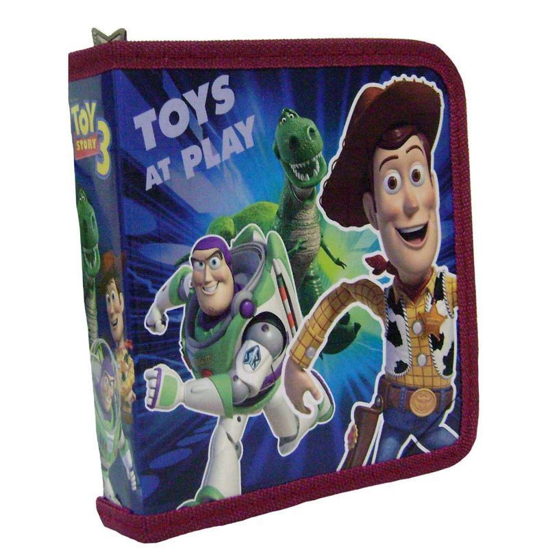 Disney TOY STORY 24 CD DVD Organizer Holder Red Case  