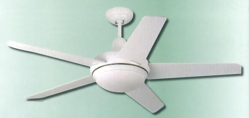 WHITE 52 CEILING FAN WITH LIGHT AND REMOTE  