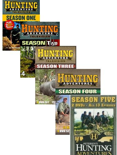 PETERSENS HUNTING TV SERIES SEASONS 1 to 5 ~ All 18 DVDs  