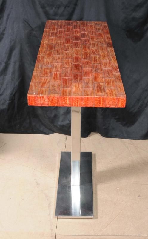 Italian Art Deco Snakeskin Console Table  