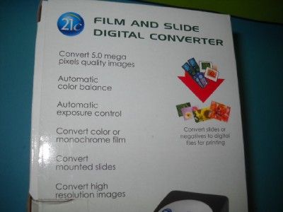   35mm FILM AND SLIDE DIGITAL CONVERTER~NEW IN BOX NEVER USED   