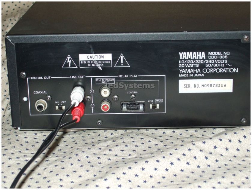 Yamaha Natural Sound Compact Disc player Changer cdc 835  