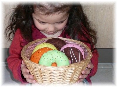 Pretend Play Felt Food Patterns   Delicious Donuts   