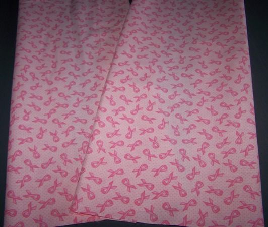 Pink Ribbon Awareness Cotton Kitchen Tea Towels Set  