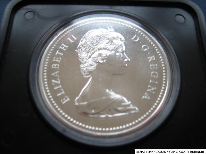 KANADA 1 DOLLAR 1976 PARLAMENTSBIBLIOTHEK, SILBER  