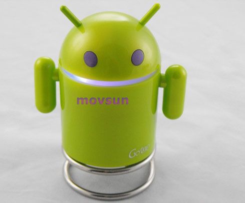 Mini Android Robot With TF Slot FM  Box Speaker Player #S02 