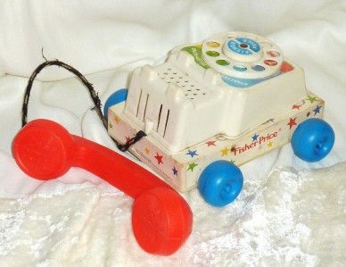 Vintage Fisher Price Chatter Phone Telephone Child Toy  