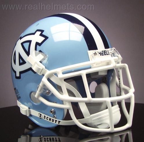 NORTH CAROLINA TAR HEELS Football Helmet FRONT Decal  