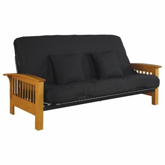 3PCS NEW 1FULL SIZE FUTON COVER+2 PILLOWS BLACK SET  