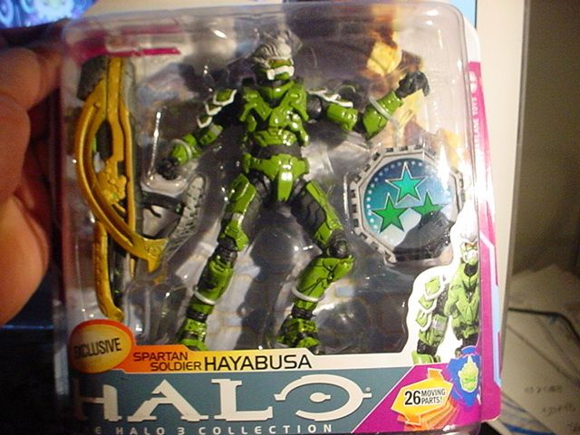 HALO 3 SPARTAN HAYABUSA STEEL RETAILER EXCLUSIVE W/PLASMA CAN ACTION 