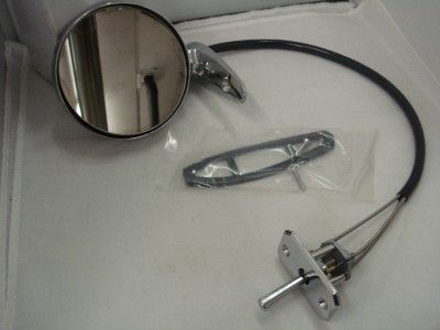 65 66 Ford Mustang Remote Left Outside Door Mirror LH  