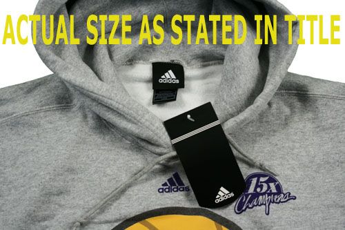 LOS ANGELES LAKERS CHAMPIONS HOODIE ADIDAS NBA NEW M  