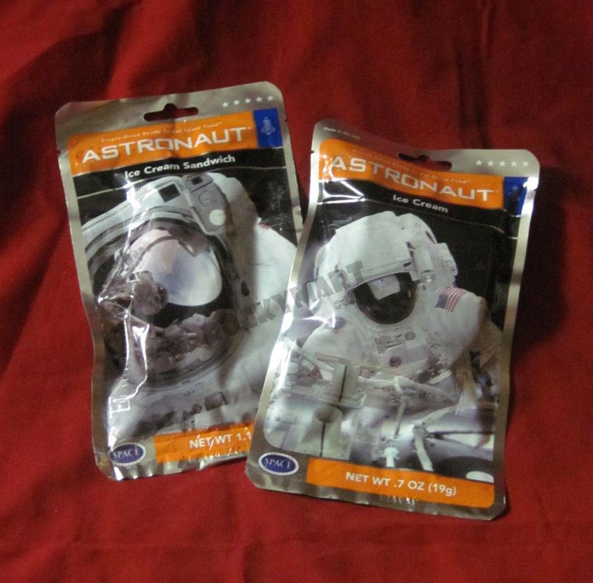 Astronaut Ice Cream Sandwich & Neopolitan COMBO 2 Pack NASA Outer 