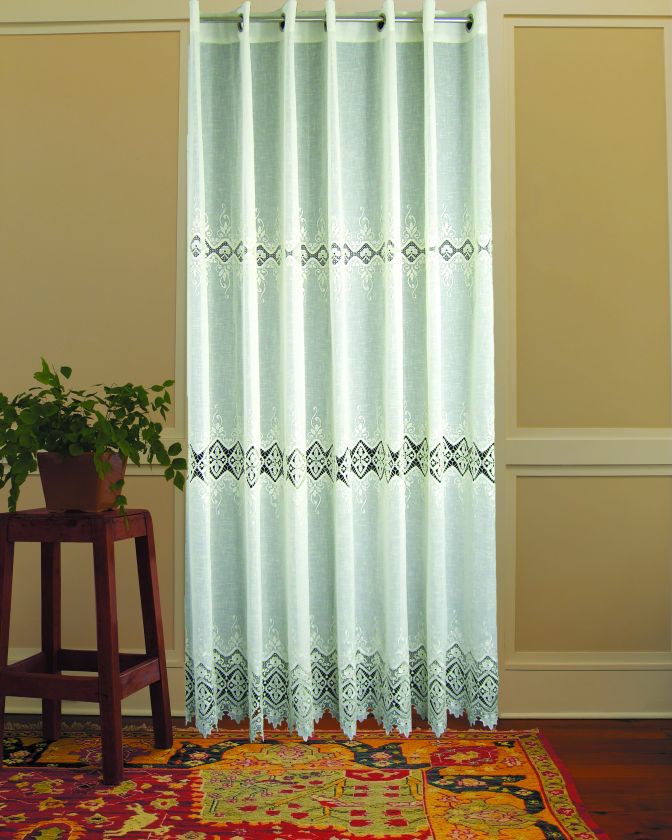 Drapery sheer panel, Double standard width 16 Grommet  