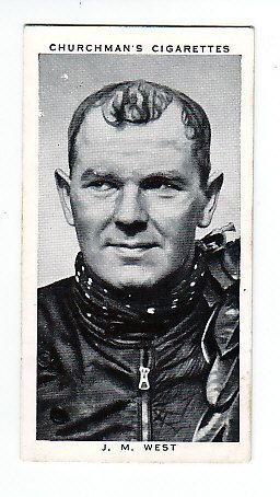 1939 Motorcycle Racing Card of JOCK WEST Ulster Grand Prix BMW  