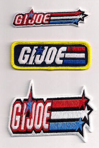 GI JOE Logo Embroidered Iron On Patch  