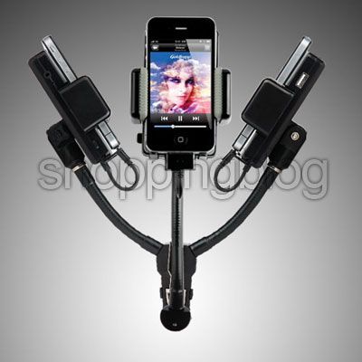 NEW CAR KIT FM TRANSMITTER CHARGER RADIO FOR iPhone 4 s 4s 3G 3GS 