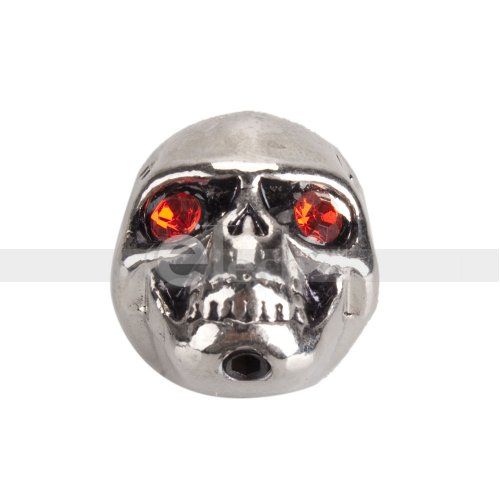 Electric Guitar Metal Skull Volume Knob Silver Knobs  