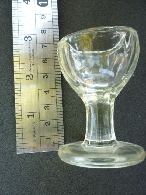 Vintage Eye Wash Big Size Clear Glass Cup Eyewash  