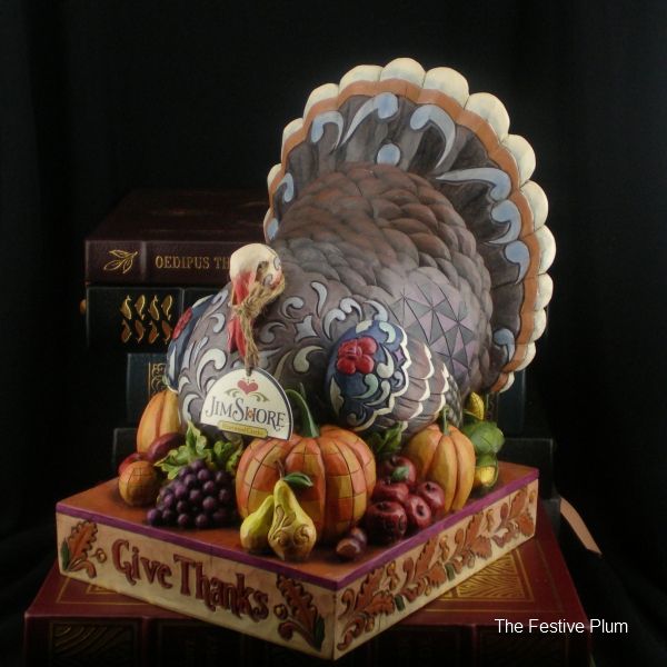 NIB 4012600 Jim Shore Turkey Centerpiece  