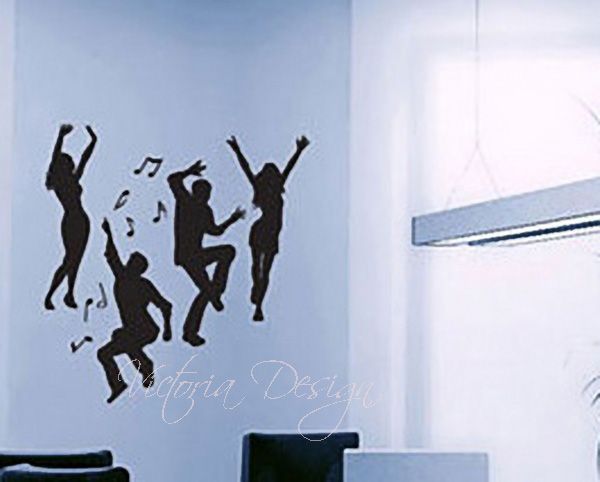 DANCE VINYL STICKER DECAL CUSTOM ART WALLPAPER LOGO  