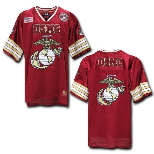 NEW USMC MARINES MARINE CORPS FOOTBALL JERSEY  