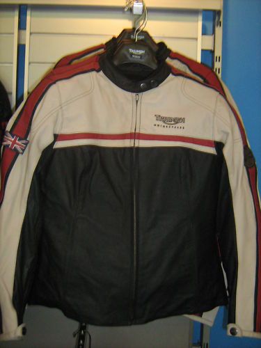 TRIUMPH RIVA LEATHER JACKET SIZE 2L LADIES MOTORCYCLE JACKET  