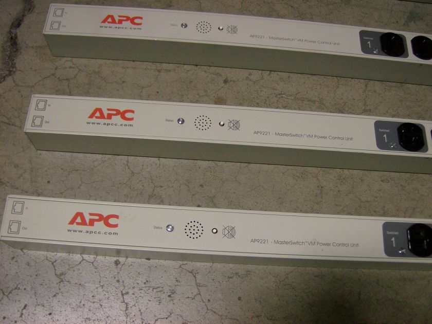 APC AP9221 MasterSwitch RM 16Port Power PDU 9221 Qty Av  