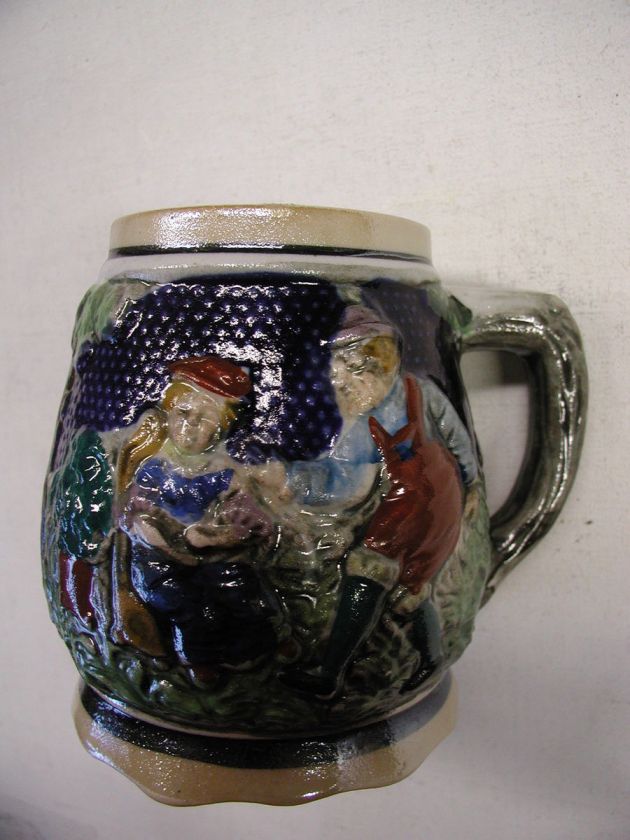 Vintage Music Box Stein or Mug Works No Chips or Cracks Japan Lift 