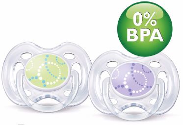 Avent SCF180/24 Contemporary Freeflow Pacifier New   2 Pack  