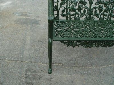 CAST IRON VICTORIAN RAMS HEAD GARDEN BENCH 10S13  