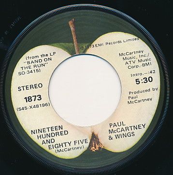 PAUL McCARTNEY & WINGS Band On The Run 45 RPM NM Hear It  