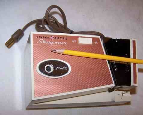 Unusual Pencil Sharpener With KNIFE & SCISSORS SHARPENER GE Retro Pink 